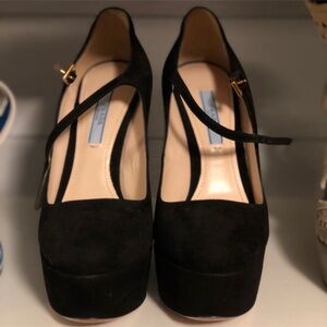 Prada platform pumps